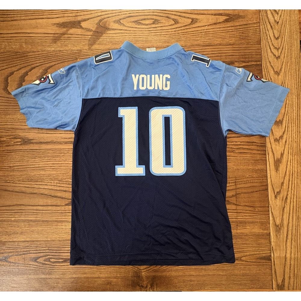 Vince Young #10 Tennessee Titans NFL Players Reebok Football Jersey Youth XL